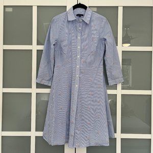 Tommy Hilfiger Shirt Dress Light Blue and White